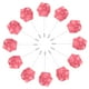 thumbnail image 1 of Uxcell 12-Pack Insignias de Flor para Hombres, Boutonnieres de Rosa para Novios/Bailes/Fiestas [Rosa Oscuro], 1 of 7