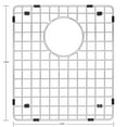 thumbnail image 3 of Karran GR-3015 Stainless Steel Bottom Grid 12-3/4" x 14-1/4" fits on sink SKU SU77, 3 of 3