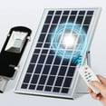 thumbnail image 1 of Outdoor Solar Street Light Courtyard Landscape Pathway Backyard Wall Mounted Lamp Remote Control Spotlight Lighting Accessories 100WH, 1 of 6