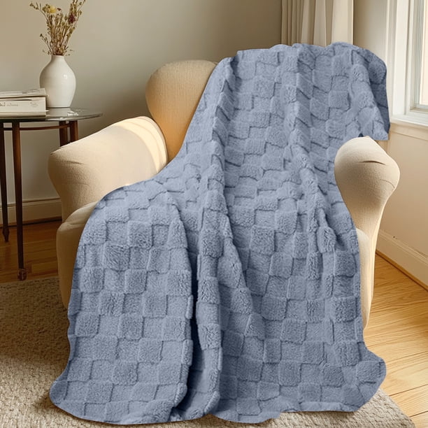 Manta polar de regalo para siesta con aire acondicionado, manta polar refrescante, diseño suave de vellón color leche, plegable, portátil y ligera, 100 % poliéster, para relajarse en el