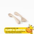 thumbnail image 5 of silicone feeding set with Section Tray and Infant Utensils by Muqee Peeko with Spoon and Fork - (3 Piece Set), 5 of 10