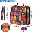 thumbnail image 2 of FORMRS Zipper Binder with Shoulder Strap 2-inch Ring 500 Sheet Capacity File Bag, Purple Jar, 2 of 5