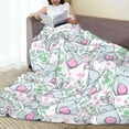 thumbnail image 6 of Pofeuu Rabbit Back View Print Ultra-Soft Micro Fleece Blanket,for Bed Or Sofa,All Season Throw Blankets Flannel Blanket-80"x60", 6 of 7