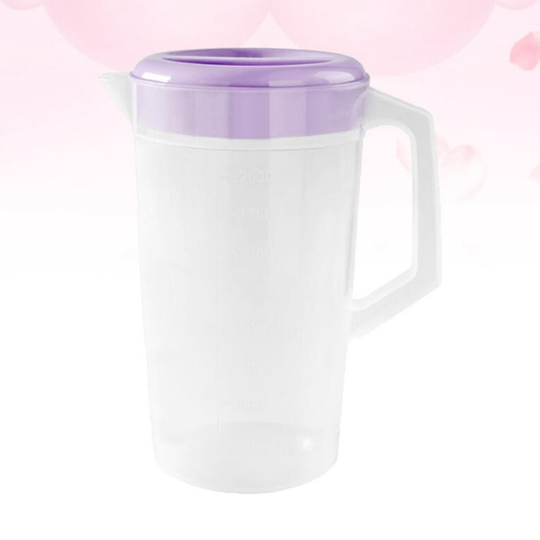 Beverage Serving Pitcher Cooling Water Kettle Glass Pitcher Glass Juice Pitcher with Filter Lid, Size: 6.69x5.919.06in, Other