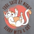 thumbnail image 3 of CafePress - Sleep With A Cat Sweatshirt - Crew Neck Sweatshirt, 3 of 4