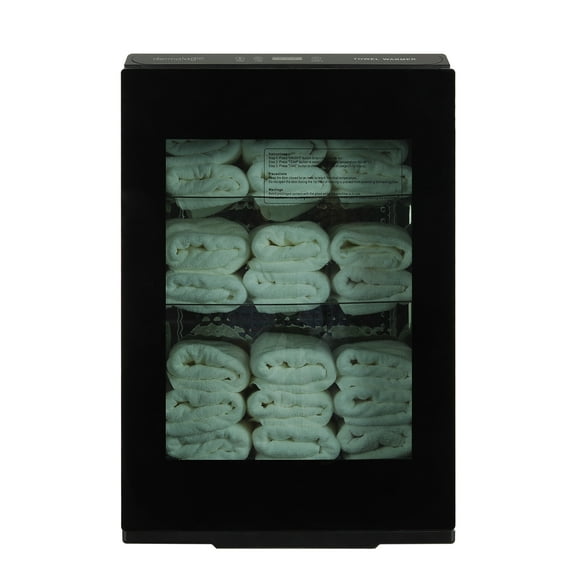 DERMALOGIC Towel Warmer Stainless Steel Cabinet with Glass Door, Massage Facial Spa Beauty Salon Nails Shop GYM Home, 60L