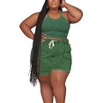 thumbnail image 2 of Gomelly Ladies Jogger Set Elastic Waist Plus Size Tracksuit Loose Fit Two Piece Outfit Women Breathable Running Sweatsuits Oversized Lounge Sets Green L, 2 of 5