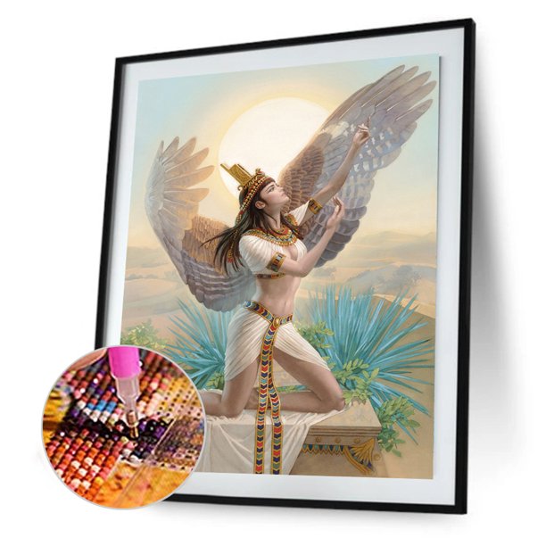 Cuadros Decorativos Kit de pintura de diamante 5D Angel Girl Full Round Drill DIY Wall Art (sz1668) Tmvgtek embutido en tela