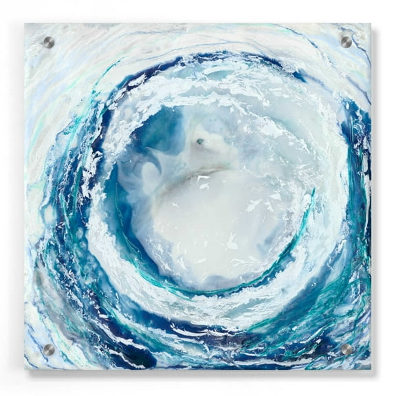 Epic Art 'Ocean Eye II' by Renee W Stramel, Acrylic Glass Wall Art, 36"x36"