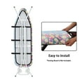 thumbnail image 4 of HELLHERO Floral Ironing Board Cover, 15x54 Inch Standard Ironing Board Cover with Elastic Edge and Hook and Loop Fasteners Scorch and Stain Resistant Cotton Ironing Covers, 4 of 5