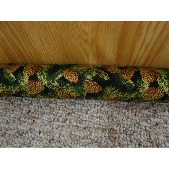 Maine Sales BW2X3826 2 x 38 inch Door Draft Stopper Filled with Unscented Buckwheat- Golden Pine Cones