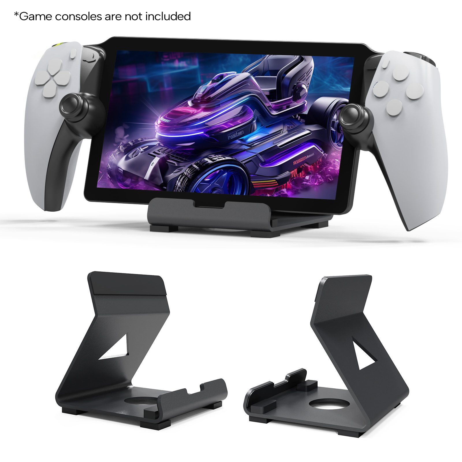Soporte de escritorio para controles y audífonos, organizador de controles, accesorios de gaming 6