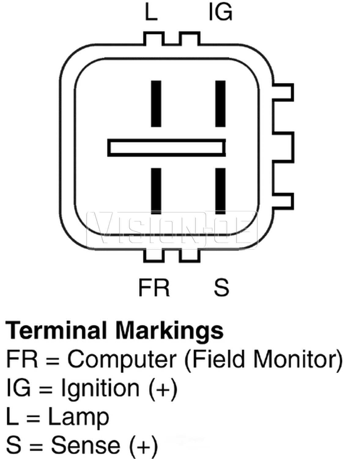 Vision OE N13675 New Alternator