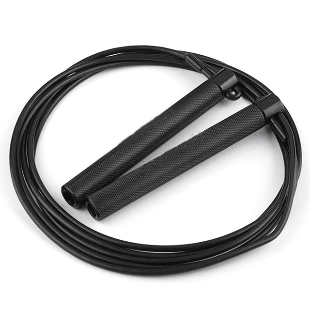 Cuerda para saltar de velocidad: cuerda para saltar de aluminio ajustable para fitness, entrenamiento de resistencia y saltos dobles