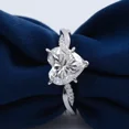 thumbnail image 3 of Kalapi Jewel 1.4 Ct Heart Cut Moissanite Promise Ring for Her - 14K White Gold Plated Ring - Stunning Moissanite Jewelry - Gift for Proposal or Anniversary - Elegant Ring for Her, 3 of 5