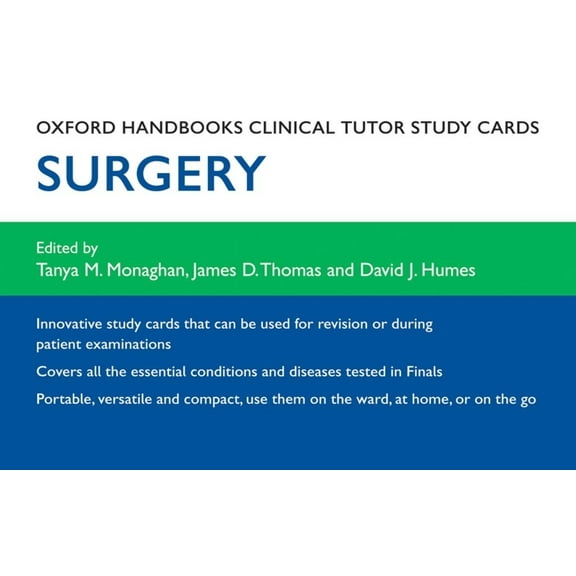 Oxford Handbooks Study Cards: Oxford Handbooks Clinical Tutor Study Cards: Surgery (Paperback)