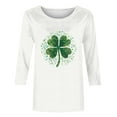 thumbnail image 4 of Saint Patricks Day Shirt Funny,Women's Tops Summer Women Shirts Dressy Lightweight Tops & Blouses Petite Women Short Sleeve Tops Work new arrivals, 4 of 5