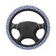 thumbnail image 3 of Fotbe Blue Ink Flowers for Steering Wheel Cover Universal 15 in Car Accessories for Men Women,Steering Wheel Protector Comfortable Protective Case for SUV Sedan Decor, 3 of 8