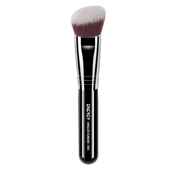 ENERGY Foundation Brush Round Kabuki F84- Angled Pro Makeup for Liquid Cream Blending