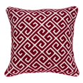 thumbnail image 1 of Parkland Collection PILA11017P Trix Housse de Coussin Carrée Rouge et Blanche Transitionnelle avec Insert en Poly - 20 x 20 x 7 Po., 1 of 1