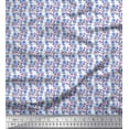 thumbnail image 1 of Soimoi Polyester Crepe Fabric Leaves,Skull & Rose Block Decor Fabric Printed Yard 42 Inch Wide, 1 of 1