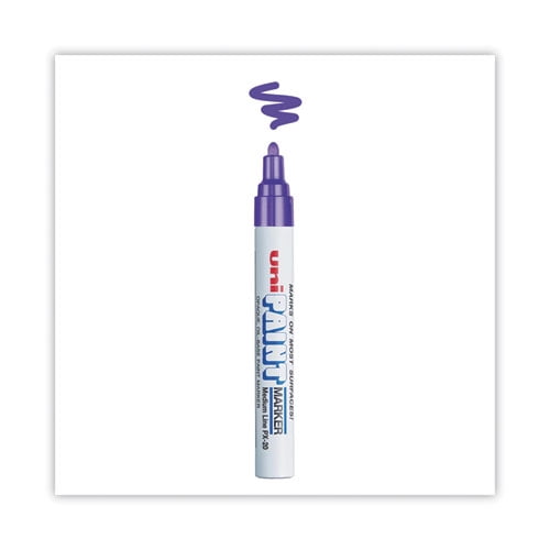 Permanent Marker, Medium Bullet Tip, Violet | Bundle of 5