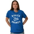 thumbnail image 4 of Bibles Then Brunch Funny Religious Women's Graphic T Shirt Tees Brisco Brands S, 4 of 6