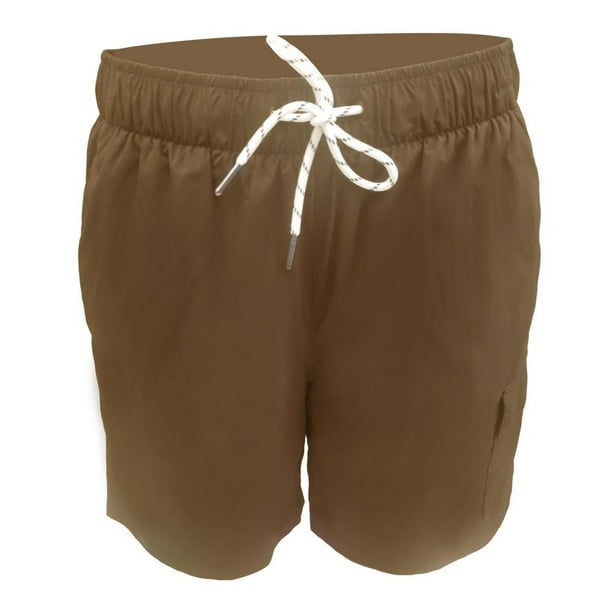 Traje de baño OP Para hombre Talla EG Liso Café