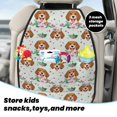 thumbnail image 4 of Beagle Dog pink flower Mats Back Seat Protectors, Car Seat Protector Vehicle Organizers Waterproof Cover Back Seat Cover for Kids with 3 Storage Pockets 2 Pack, 4 of 5