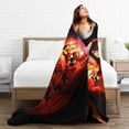 thumbnail image 4 of Flannel Blanket Within Rock Temptation Band Throws Blankets Super Soft Fleece Air Conditioning Blankets for All Season 50"x40", 4 of 9