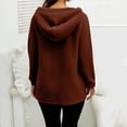 thumbnail image 2 of Yokua Women's Fleece Zipper Jacket with Pockets Oversized Long Sherpa Hoodie Plush Coat, 2 of 15