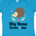 thumbnail image 4 of Inktastic My Nana Loves Me Hedgehog Grandchild Girls Baby Bodysuit, 4 of 5