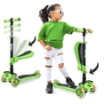 thumbnail image 1 of Scooter Patineta Hurtle con 3 Ruedas Luces LED Ajustable Asiento Plegable con Freno Infantil Verde Hurtle H8585433, 1 of 2