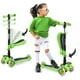 thumbnail image 1 of Scooter Patineta Hurtle con 3 Ruedas Luces LED Ajustable Asiento Plegable con Freno Infantil Verde Hurtle H8585433, 1 of 2