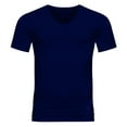 thumbnail image 4 of XIAONU Men's Classic Casual T Shirt Short Sleeve V Neck Regular Fit Tee Breathable Everyday Work Weekend Shirts, 4 of 4