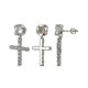 thumbnail image 1 of Pendientes de cruz de oro para hombre - Estilo punk----oro--Código de producto 75273 oro, 1 of 4