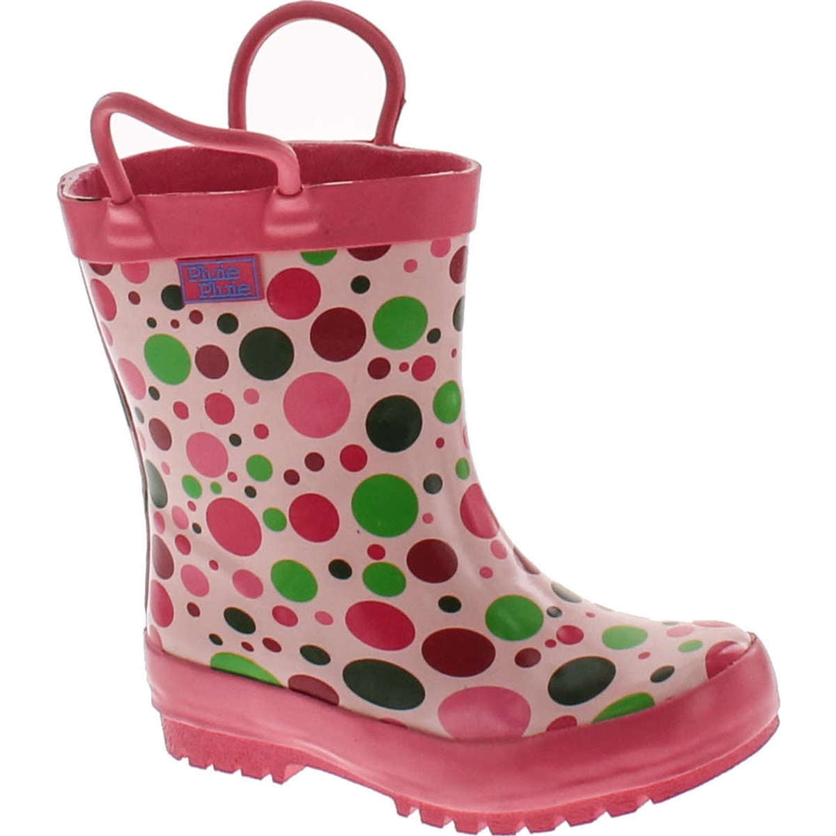 Pluie Pluie Pluie Pluie Toddler Little Girls Pink Polka Dot Rain Boot