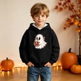 thumbnail image 6 of Unisex Boys Girls Fashion Print Hoodies Long Sleeves Hooded Pullover Sweatshirt Fall Winter Halloween Top Clothes Black 7-8 Years, 6 of 7
