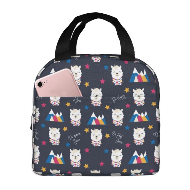 Disketp Llamas 1 for Insulated Lunch Bag for Women and Men, Perfect for Work, Hiking, Picnic