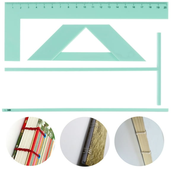 Wekvgz Bookbinding Easy Scrapbooking Tool Plastic Positioner Ruler for Efficient Production Convenient Binding Device for Handbook Cover Production