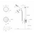 thumbnail image 7 of Proox 5 inch High Pressure Dual 2 in 1 Rain Showering Faucet Handheld Combo Set with Bathtub Spout, 7 of 7
