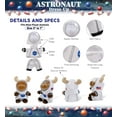 thumbnail image 3 of DolliBu Astronaut Dress Up Set for Teddy Bear Plush Toy - Astronaut Stuffed Animal Costume Outfit with Jacket, Helmet with Holes, and Pants, Create NASA Space Toys for Kids With Dress Up Set - Small, 3 of 8