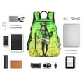 thumbnail image 6 of My Hero Academia Tsuyu Asui Bag Lightweight Backpack Simple Daypack Casual Compact Rucksack Leisure Travel Backpack, 6 of 9