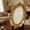Gold-1, variant on ZFSBZBS Vintage Picture Frame,Oval Elegant Antique Photo Frames with Glass Front, Light Bronze Tabletop Display