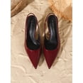 thumbnail image 3 of On feet& in love Women's Pointed Toe Slingback Stiletto High Heel Pumps, Elegant Slip On Back Strap Dress Heels for Wedding Party Formal Occasions, 3 of 6