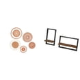 thumbnail image 1 of Manualidades de pared,Decoración de pared colgante. Ratán tejido artesanal.,Estantes de pared para almacenamiento,Estantes flotantes de madera Estantes de pared de madera,Estantes de pared, 1 of 8