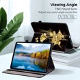 thumbnail image 5 of Allytechgroup Sleek & Stylish iPad Air 11 Case 2024, Durable Apple iPad Air Case 11 inch 2024 with Flip Cover and Multi-Angle Viewing Stand for Women Men, Gold Butterfly, 5 of 6