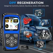 Nexas Heavy Duty Truck Scanner with D-P-F Re-gen&Oil Reset, Full System Diesel Truck Scanner Diagnostic Tool 2 in 1 Code Reader for Isuzu, Cummins, Detroit, Maxxforce, Hino, Lifetime Free Update