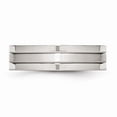 thumbnail image 3 of Stainless Steel Polished With Satin Center 6mm Grooved Band (Size 12) Made In China sr30-12, 3 of 4