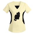 thumbnail image 4 of Snoarin Summer Plus Size Workout Tops for Women Fashion Woman Print V--Neck Short Sleeve Patchwork T-Shirt Printing Loose Blouse Tops Work Uniforms for Women on Clearance, 4 of 4